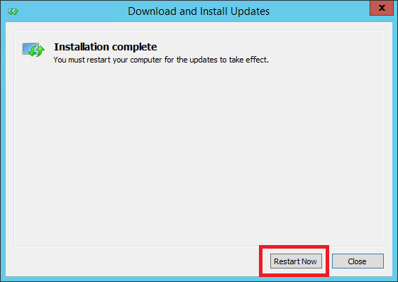 Server 2012 R2 Install Completion