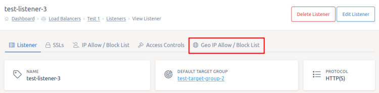 Geo IP Tab